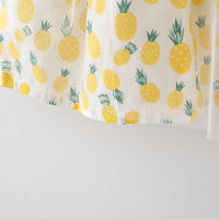 Vestido De Verano Para Bebé Niña Con Estampado De Ananas Vestido De Princesa Con Encaje Y Mangas Sin Mangas Vestido De Fiesta Para Niñas Edad 1-2 Años - details 9