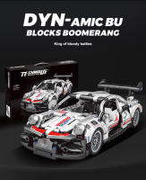 Bloques De Construcción De Coche De Carreras Técnica Super DIY MOC Vehículo Juguetes Para Niños Bloques De Automóvil Con Retroceso - details 6