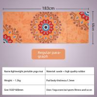 <ALIMT ><ALIMT >🎁</ALIMT></ALIMT>【Detalles para Mamá】Alfombrilla de Yoga Antideslizante 183x68cm - Ultra Fina (1.5mm), Material Natural de Goma, Absorbente de Sudor, Plegable - Ideal para Yoga/Pilates/Fitness en Casa o Gimnasio - details 1