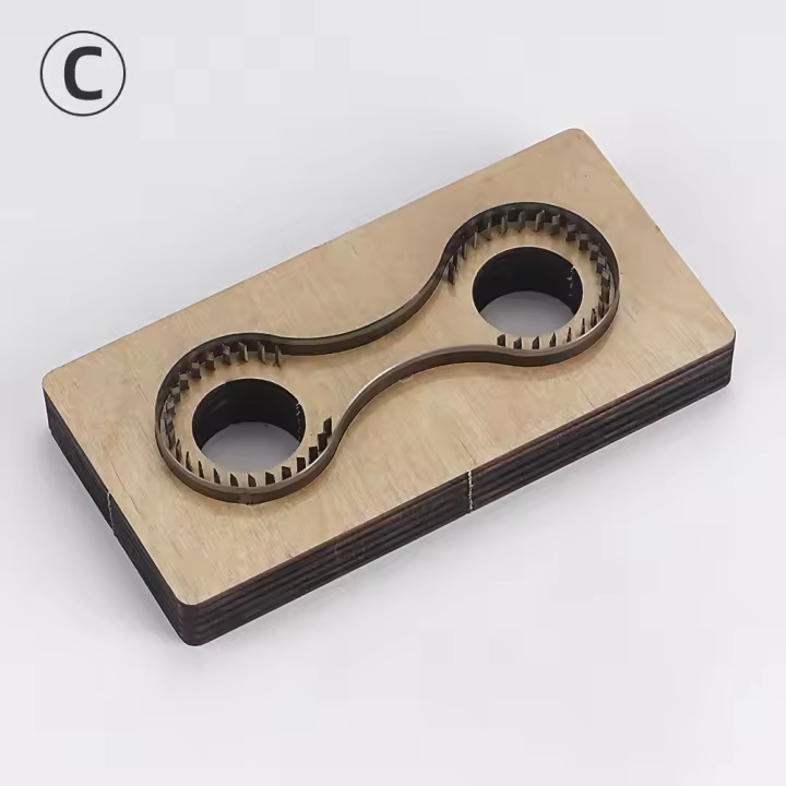 Molde De Corte Para Mochila De Cuero Artesanía Cinta De Hombro Y Hebilla De Cinturón Plantilla De Acero Japonés Llave De Cuchillo Colgante De Cadena - 1