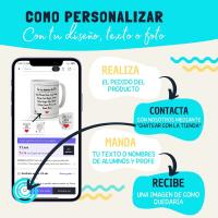 DEREGALOOS Taza *GRACIAS SEÑO POR ENSEÑARNOS CON EL CORAZÓN* Personalizada con Nombres y Curso - details 0