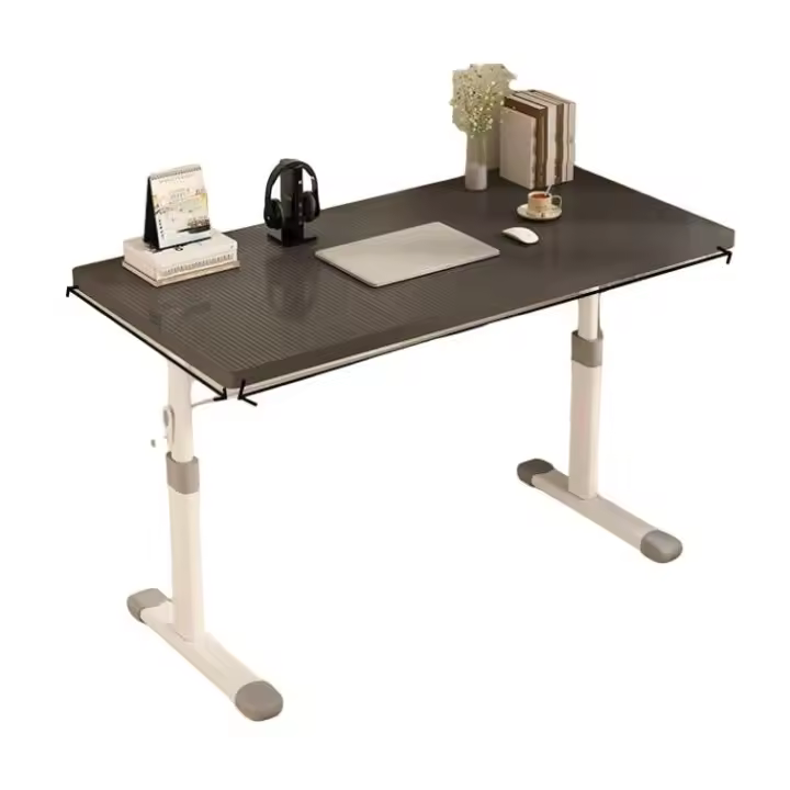 Mesa escritorio elevable,Mesa de elevaciónde ajustable alto 63-90cm, Ordenador Escritorio Oficina estudio , escritura para estudio, PC, portátil, mesa de trabajo, mesa de juegos, pata metal 120*60cm  NEGRO - 1