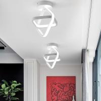 Lámpara De Techo LED Moderna 22W En Blanco Frío 6500K Diseño Escandinavo Elegante Para Pasillo Entrada Balcón Instalación Suelta Sin Bombillas Incluidas Material Aluminio - details 3