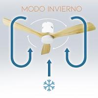 LEDME Ventilador de Techo Led Energy 58W Blanco con Mando a Distancia, Motor DC 40W+Luz Led 18W, 6 Velocidades, Función Verano-invierno, Temporizador - details 5