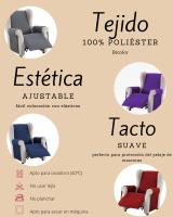 Novotextil - Funda Protectora Reversible para Sofá Novotextil | Bicolor, Suave y Ajustable | Protector Disponible para 1, 2, 3 Plazas y Chaise Longue (VISTA DESDE SENTADO) | Ideal para Mascotas y Lavable a Máquina. - details 3