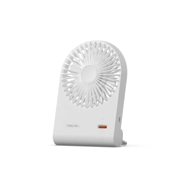 Ventilador de escritorio portátil | Ventilador plegable, funciona con pilas, 3 configuraciones de velocidad, inclinable 180°, silencioso para el hogar, la oficina y los viajes. - 1