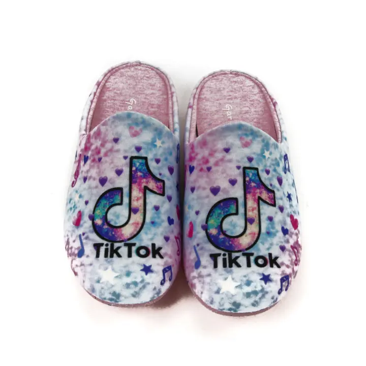 Garzón mod. N9052.129 zapatilla casa para niña en tejido, sin cordones - 1