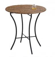 Mesa Redonda de  Ø75 cm – Diseño Natural con Estructura Metálica - details 0