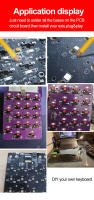 110pcs/90pcs Kailh Hot-swappable PCB Socket CPG151101S11 Para Teclados Mecánicos Outemu Cherry MX Conector DIY De Eje Métrico - details 4