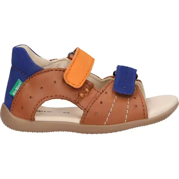 Kickers boy's sandals 785406 -10 boping-2 116 camel orange bl - 1