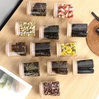 Jars De Pimienta De Vidrio Con Tapa De Bambú Airtight 8oz Etiquetas Negras Para Condimentos Sal Azúcar Set De 12 Piezas - details 5