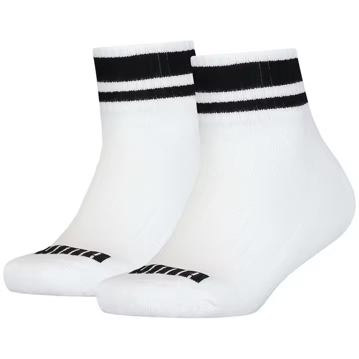 Calcetines Puma Clyde Quarter 2Pack para niños unisex en color blanco - 1