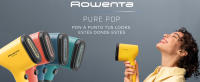 Rowenta Pure Pop DR2026 - Cepillo de vapor de 1300 W con salida de vapor de hasta 20 gr/min que plancha y purifica, elimina pelusas y pelo, cabezales reversibles, diseño para viaje, color amarillo - details 0