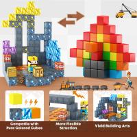 Juego De Bloques Magnéticos 72 Piezas Mundo De Los Minerales Torre De Cavernas Juguete Educativo Para Niños Edad 3+ Montessori - details 15