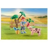 Huerto con abuelos Playmobil (71443) con figura de cerdo Country - details 3