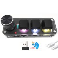 Teclado Mecánico Macro RGB Mini Para Gaming Con Programación Personalizada Teclas Y Perilla Bluetooth 2.4G Y Switch Rojo - details 2