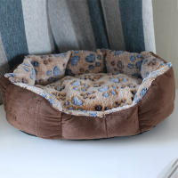 Alfombra De Cama Para Perros Pequeños Y Gatos Suave Y Cálida De Terciopelo Con Estilo Sofá Ideal Para Descansar En Casa - details 2