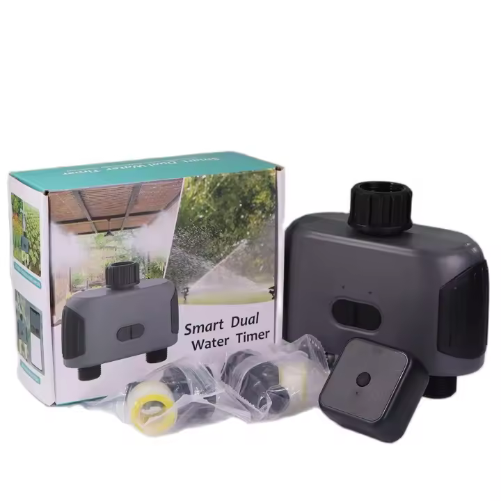 Controlador Inteligente De Riego Jardín 2 Modos WIFI/Bluetooth Programación Automática Adaptador De Enchufe Universal Para Riego Del Jardín - 1