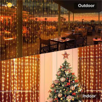 Curtain String Lights Solar Powered LED 8 Modos Perfectas Para Fiestas Bodas Y Decoraciones De Jardín Exterior Navidad Luz Solar - details 8