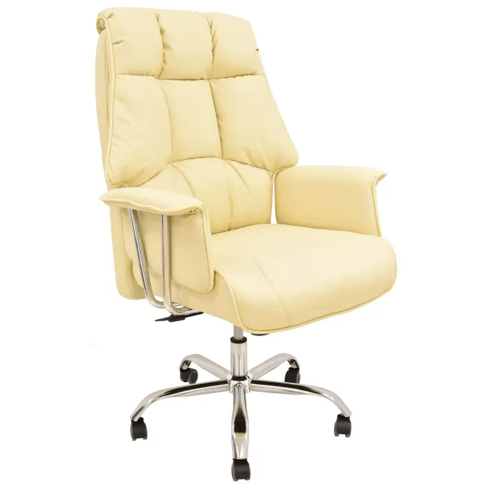 Sillón de oficina FIRENZE, alto, gas, mecanismo multifunción, similpiel beige - 1