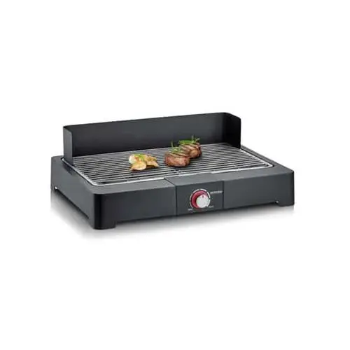 Barbacoa SEVERIN 2200w parrilla inox 44,5x26cm 8565 - 1
