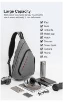 Mochila Deportiva Unisex Mixi Para Ciclismo Y Viajes Con USB Cruzada Versátil De Moda Para Estudiantes Y Escolares Material De Poliéster - details 6