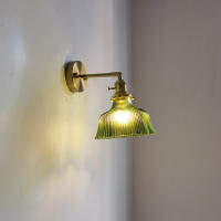Lámpara Colgante Minimalista Japonesa De Vidrio Creativa Y Personalizada LED Verde En Bronce Para Iluminación De Habitaciones Y Salones - details 25