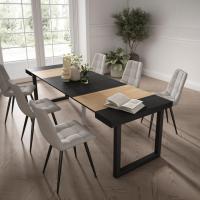 Skraut Home - Mesa Consola Extensible - Mesa Auxiliar - Tapa - 58/262x90x73cm - Práctica y Versátil - Estilo Moderno - Fácil Montaje - details 1