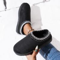 Botas Térmicas De Nieve Para Mujer Sin Tobilleras Cierre De Cordón Y Algodón Tallas 36-44 Para Otoño E Invierno Material De Pelo Y Suela De Goma - details 1
