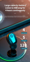 Mini Auriculares Inalámbricos Bluetooth Estilo Deportivo Con Bass Fuerte Universal Para Android Y Apple Control De Volumen Y Cancelación De Ruido Activo - details 7