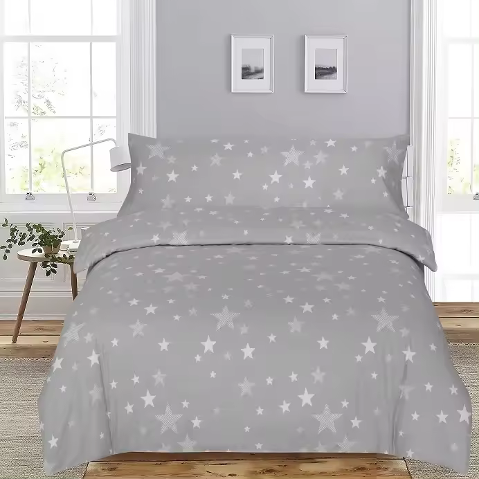 Funda Nórdica Franela de Invierno 100% Algodón Stars Dhestia Home - Suavidad Garantizada - 1