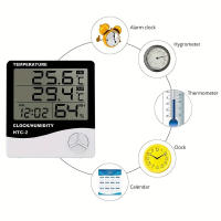 1pc HTC-2 Estación Meteorológica Digital Eléctrica Con Termómetro Y Higrómetro Pantalla LCD Exterior Medidor De Humedad - details 0