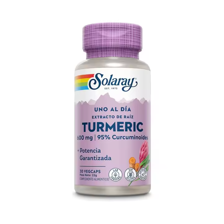 Solaray - TURMERIC 600 MG- 30 VEGCAPS - 1