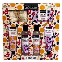 Set Organic IDC Institute – Cesta Grande Navideña de 6 Piezas: Gel de Ducha, Baño de Burbujas, Loción, Exfoliante, Esponja Sisal y Sales con Aromas Irresistibles de Naranja, Canela, Mora y Arándano - details 0