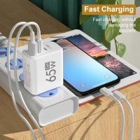 Cargador de GaN Tipo C PD Con 3 Puertos USB Adaptador De Carga Para El iPhone 15 14 Xiaomi Samsung Compatible Universal - details 3