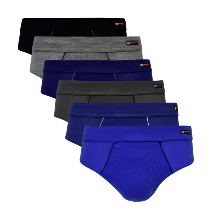 UNCO Calzoncillos Basico Hombre Slip de Algodón Ajustados, Slip Hombre Multicolores Ropa Interior Pack de 6 Suave y Cómodo - 1