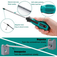 Kit De Herramientas De Reparación Con Destornillador Magnético De Precisión Incluye Phillips Y Planchas Antideslizante Cuchilla Multifuncional De Acero Cromo-vanadio - details 4