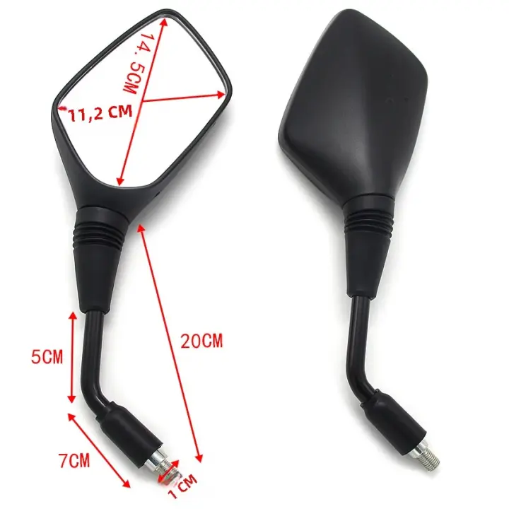 Espejos Retrovisores Traseros Para Motocicleta Suzuki SV650 DL650 SFV650 DL1000 SV400 V-Strom Gladius GSR400 GSR600 GSR750 SV1000 SFV 650 Plástico Vidrio Aluminio - 1