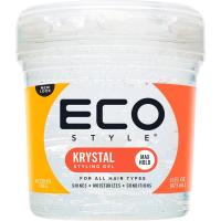 Gel Profesional de Peinado ECO STYLE, "Krystal", para todo tipo de cabello, Sugeción Máxima, sin alcohol, con Proteina de trigo hidrolizada y zumo de Aloe Vera, a Base de Agua, NO DEA/TEA, SIN PARABENOS , SIN SULFATOS, producto vegano, Capacidad: 473ml - details 1