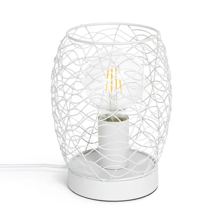 Ledkia Lámpara de Mesa de Metal Winbi Blanco - 1