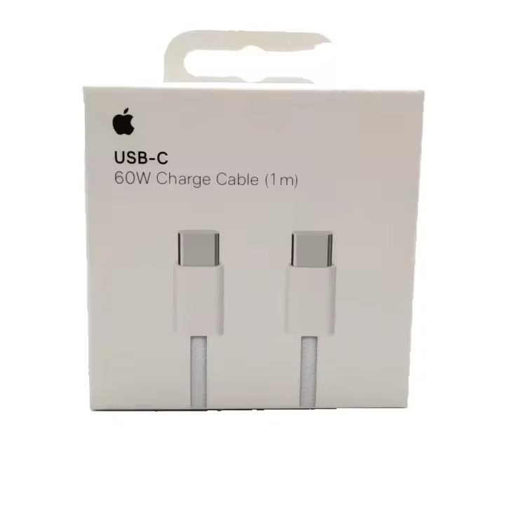 Apple Cable de Carga USB-C a USB-C de 1m con Diseño Trenzado - 60W - Original de Apple - 1