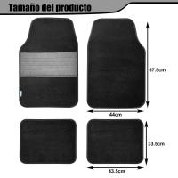 Juego de 4 Alfombras Para Coche, Alfombrillas Universales para Coche,Antideslizantes y Resistentes - details 1