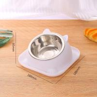 Tazón Antidesplazable Para Gatos Con Agua Adicional Para Prevenir Hormigas Forma Divertida Material Plástico Tipo Cats - details 2