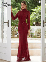 Vestido Largo Rojo Con Lentejuelas Y Abertura En El Costado Para Mujer Missord Vestido Bodycon De Fiesta Noche Prom Para Edad 25-35 - details 7