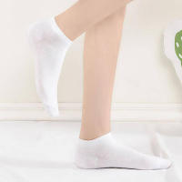 Calcetines Cortos De Algodón Para Mujer 5 Pares Color Sólido Cómodos Casual Primavera Verano Otoño Talla Unica Paquete De 5 - details 10