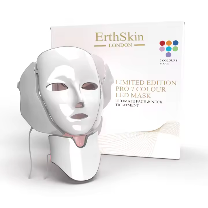ErthSkin London Máscara LED de 7 colores para rostro y cuello - Edición limitada - 1