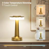 Lámpara De Mesa Retro LED Recargable Luz Nocturna Para Decoración De Habitación Sala De Estar Café Luces De Camping Iluminación De Escritorio - details 3
