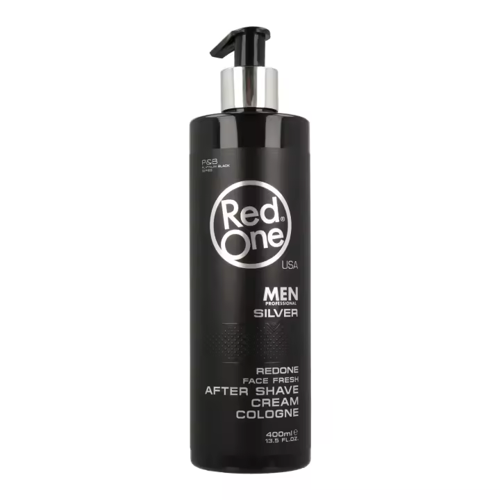 Red one men after shave crema cologne silver 400 ml, crema para después del afeitado silver. - 1