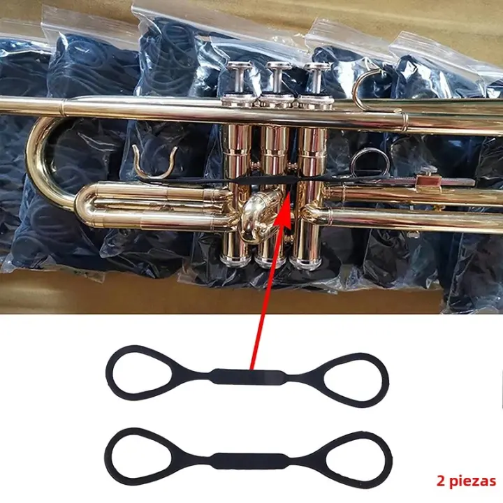 2Pcs Cuerda De Silicona Para Instrumentos Musicales De Trumpet Accesorios Profesionales De Mantenimiento Portátiles - 1