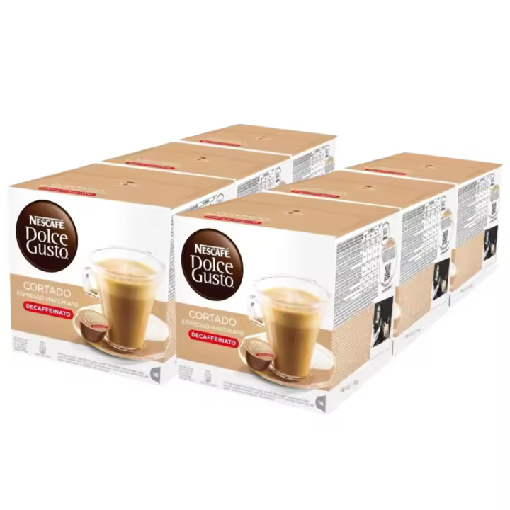 Descafeinado Café Cortado Pack 96 cápsulas Dolce Gusto - 1